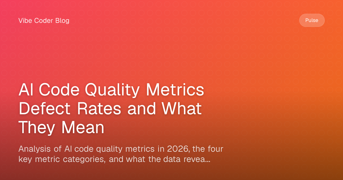 AI Code Quality Metrics Defect Rates and What They Mean - Analysis of ...
