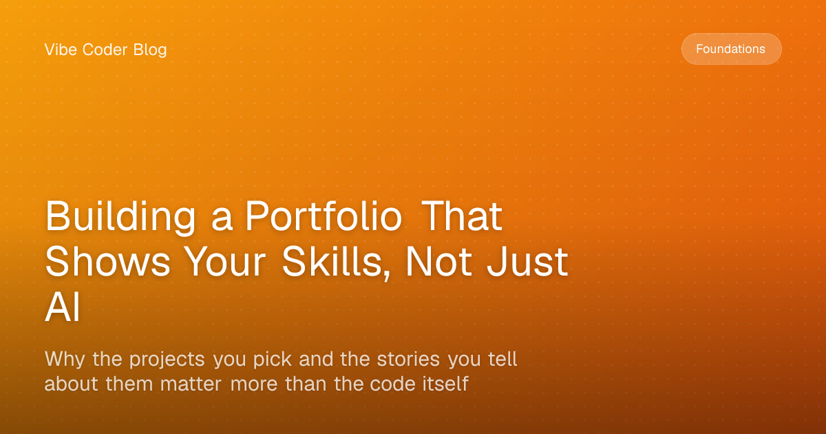Building a Portfolio That Shows Your Skills, Not Just AI - Why the ...