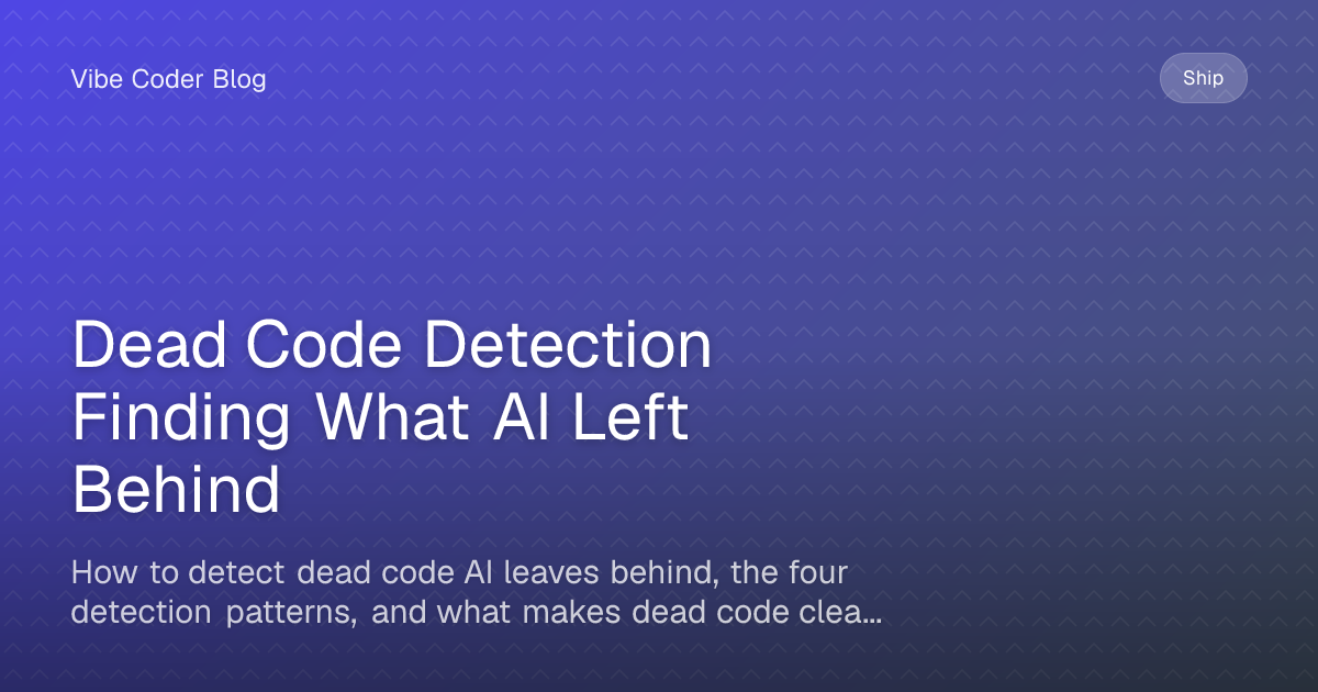 Dead Code Detection Finding What AI Left Behind - How to detect dead ...
