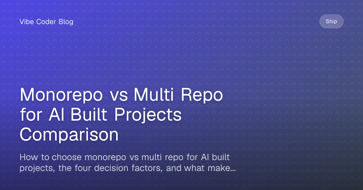 Monorepo vs Multi Repo for AI Built Projects Comparison - How to choose ...