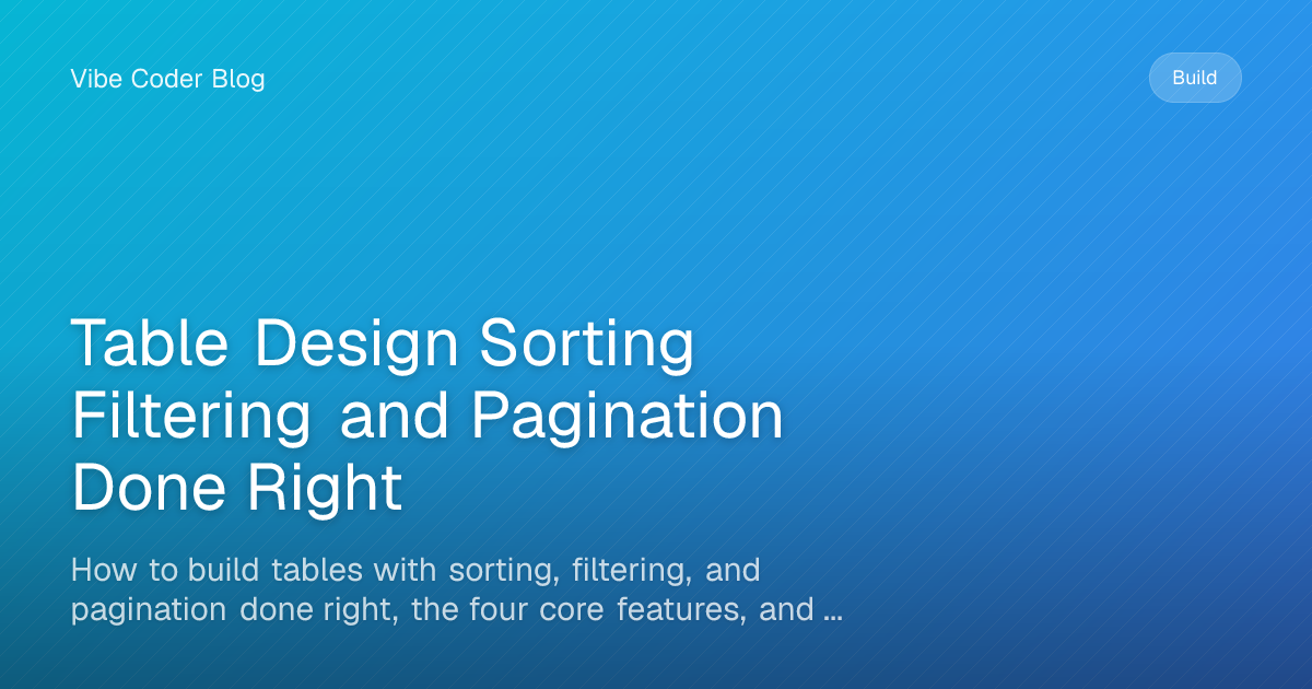 Table Design Sorting Filtering and Pagination Done Right - How to build ...