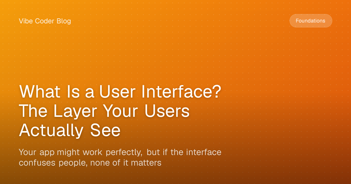 What Is a User Interface? The Layer Your Users Actually See - Your app ...